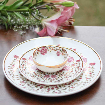 Boshonto (Floral) Dinner Set (For Six)