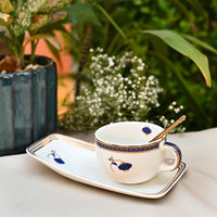 'Gulbahaar' Tea Cup & Cookie Plate (230ml)