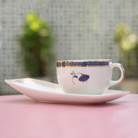 'Gulbahaar' Tea Cup & Cookie Plate (230ml)