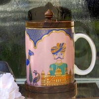 Mharo Rajasthan Mugs - 350ml With Lid & Coaster